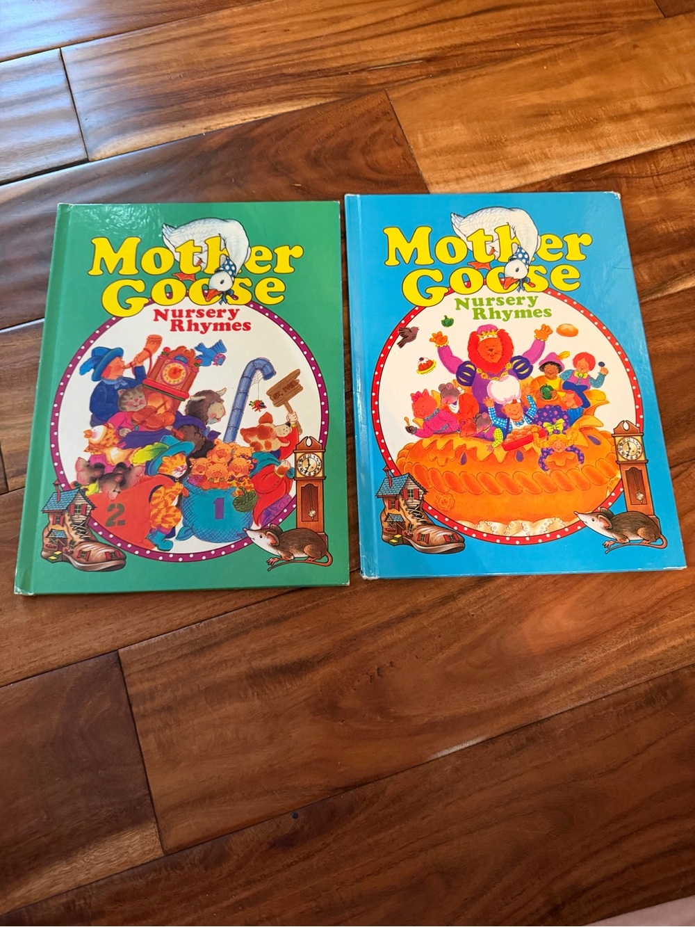 Vintage 1995 mother goose nursery rhyme books